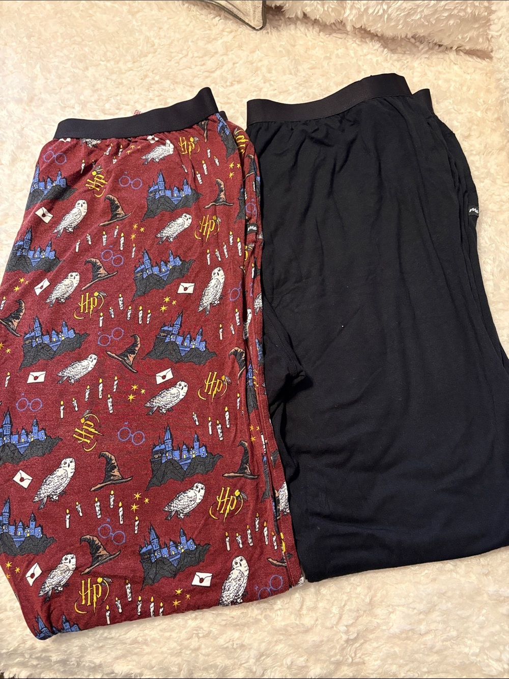 MeUndies Harry Potter and Black Men’s Lounge Pants 2XL Set of 2